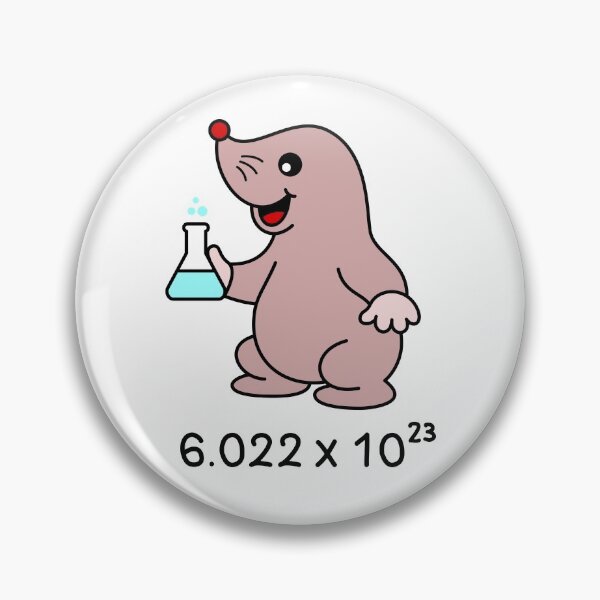 Item preview, Avogadro's Number Pun. Cute Mole Chemist  designed and sold by TashaVector.