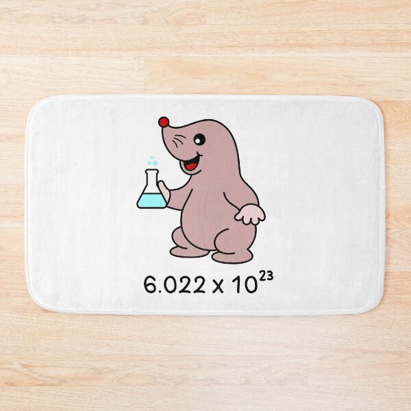 Item preview, Avogadro's Number Pun. Cute Mole Chemist  designed and sold by TashaVector.