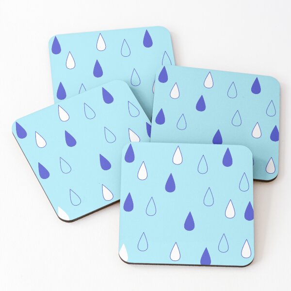 Item preview, white and blue drop of water blue background designed and sold by miaterinka.
