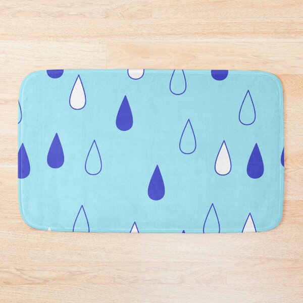 Item preview, white and blue drop of water blue background designed and sold by miaterinka.