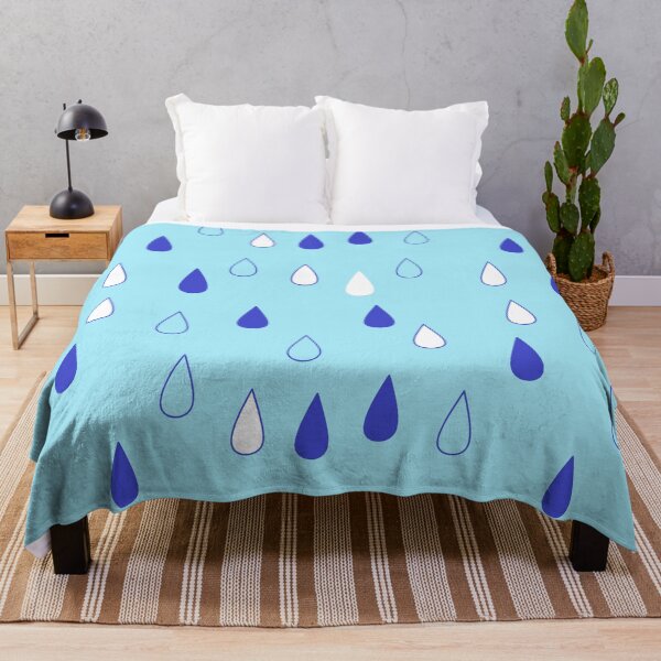 Item preview, white and blue drop of water blue background designed and sold by miaterinka.