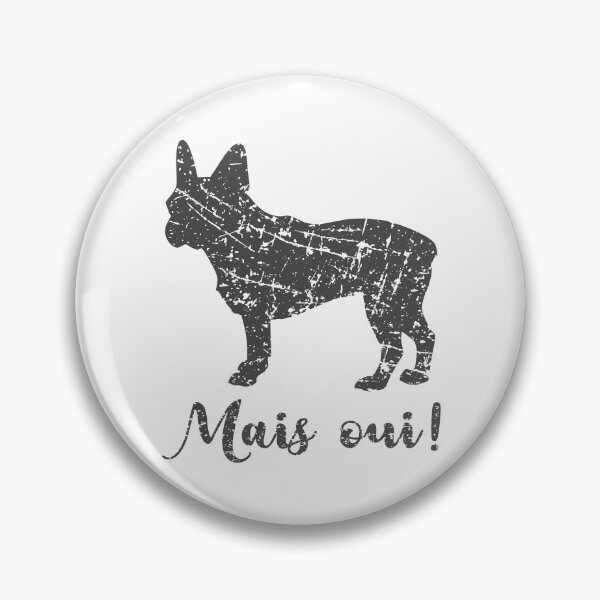 Artikelvorschau, Beunruhigte französische Bulldogge Mais Oui entworfen und verkauft von JoBella-Designs.