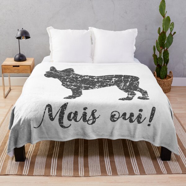 Artikelvorschau, Beunruhigte französische Bulldogge Mais Oui entworfen und verkauft von JoBella-Designs.
