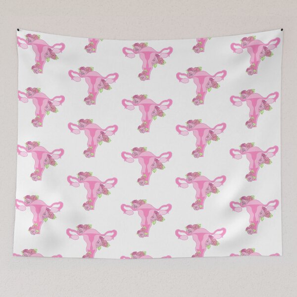 Item preview, Uterus with flowers designed and sold by Sarahgranchelli.