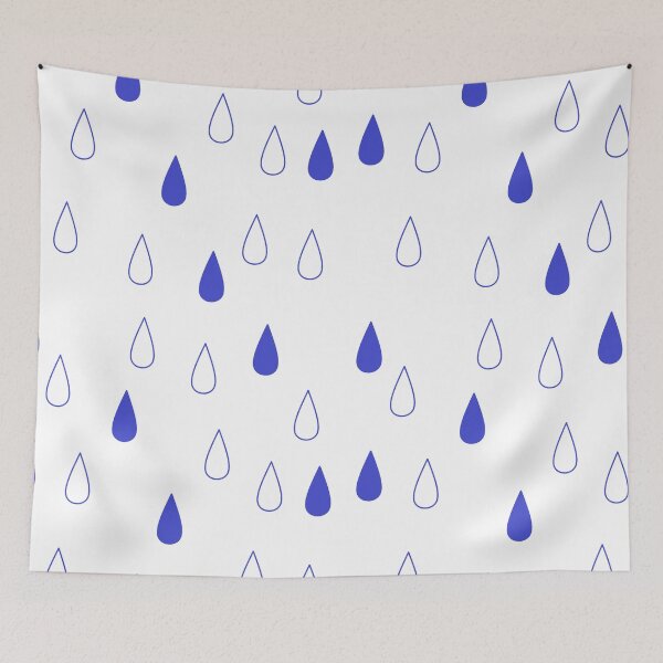 Item preview, white and blue drop of water transparent designed and sold by miaterinka.