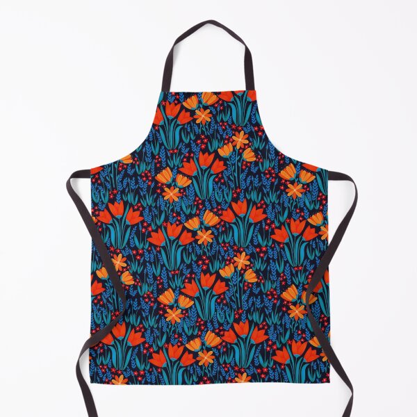 Item preview, Night garden flower pattern designed and sold by AiReDi.