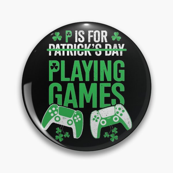 Artikelvorschau, P ist für das Spielen von Videospielen St Patricks Day entworfen und verkauft von Doa-ibu.