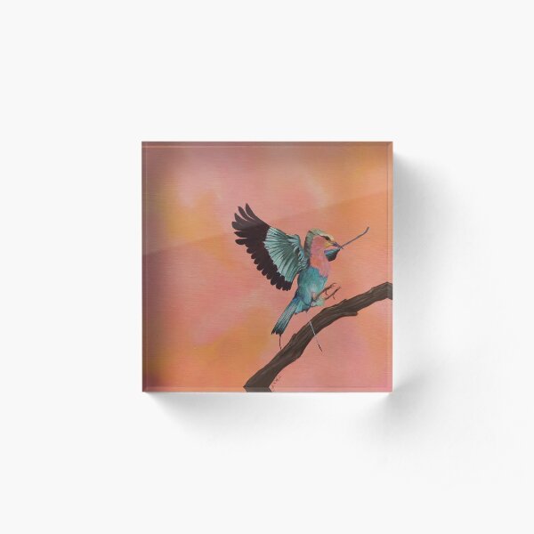 Kuwasili "Arrival" - Pink Acrylic Block
