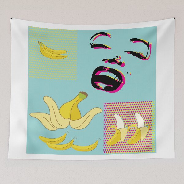 Item preview, Pillows & Totes  Andy Warhol's Pop Art Fusion: Marilyn Monroe Meets the Playful Banana designed and sold by ZIKI VI.