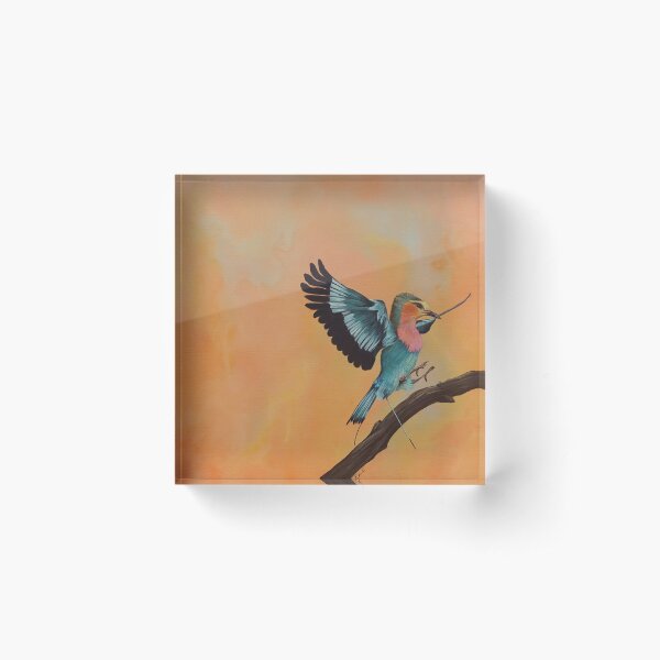 Kuwasili "Arrival" - Orange Acrylic Block