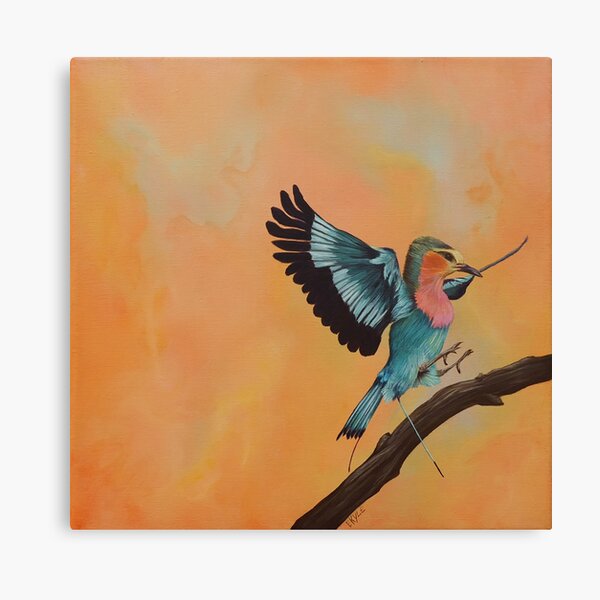 Kuwasili "Arrival" - Orange Canvas Print