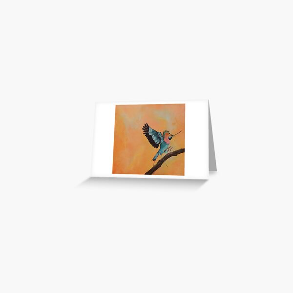Kuwasili "Arrival" - Orange Greeting Card