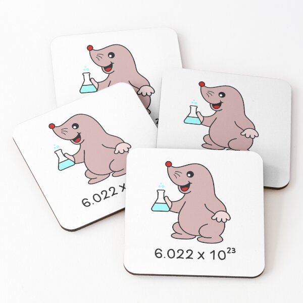 Item preview, Avogadro's Number Pun. Cute Mole Chemist  designed and sold by TashaVector.