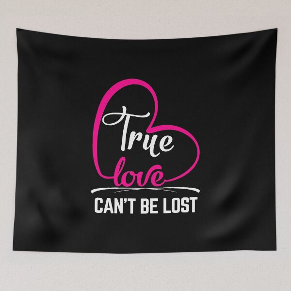 Item preview, True love can't be lost - heart text designed and sold by glitchman2.