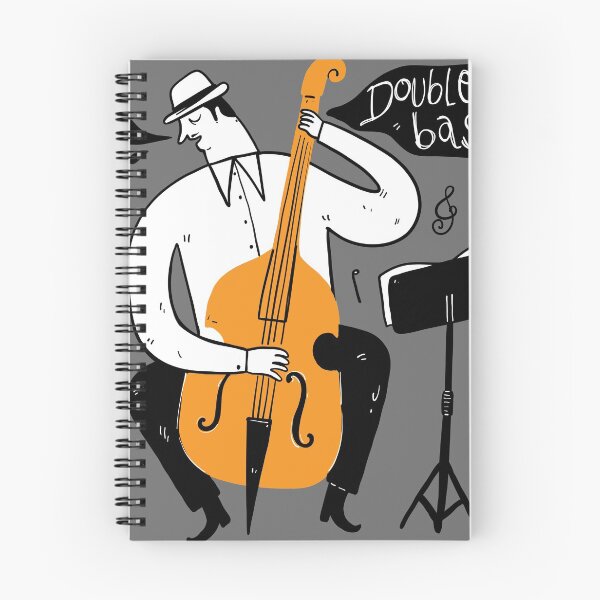 Item preview, Musicians play jazz with Double bass. designed and sold by huza.