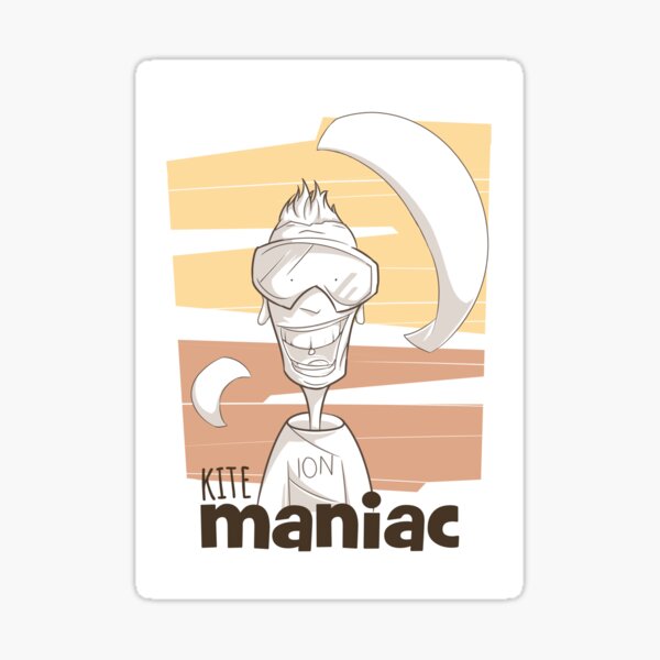 Item preview, Kitesurf maniac, conception drôle de kitesurf designed and sold by Nick Shevchenko.