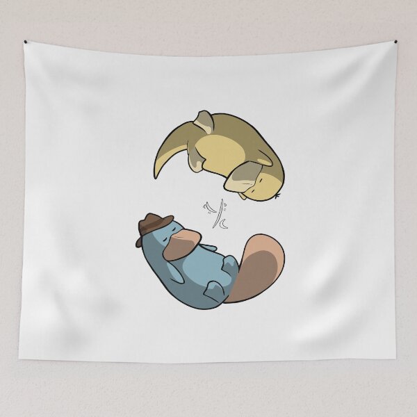 Item preview, Copie de psyco and perry, two small platypus designed and sold by Yayachaton.