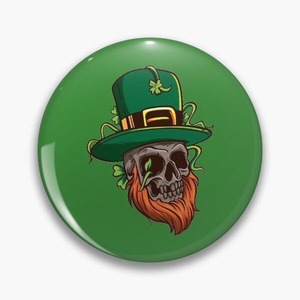 Item preview, St. Patrick's Day Leprechaun Skull designed and sold by MrE-Tees.