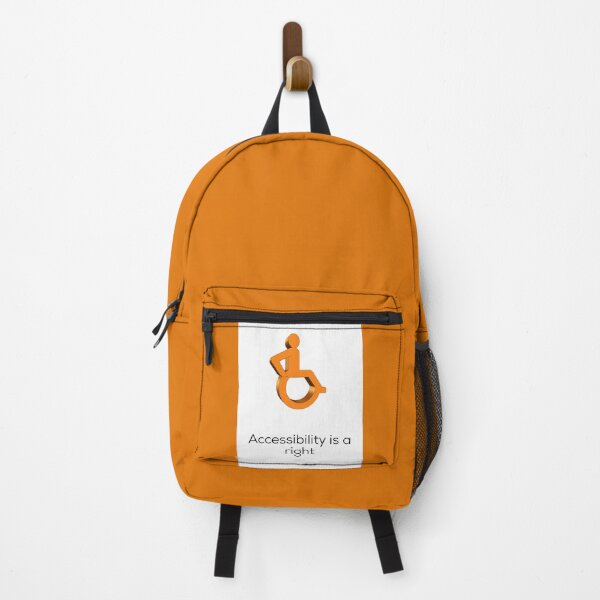Item preview, Accessibility is a Right Orange Wheelchair designed and sold by headtrackerart.