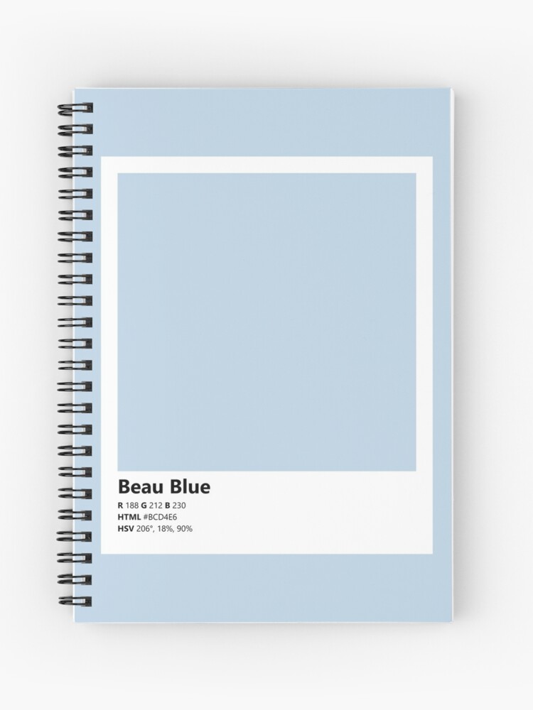 Pastel blue pantone color swatch | Spiral Notebook