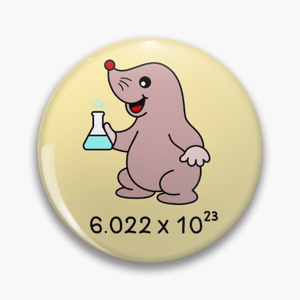 Item preview, Cute Mole Scientist. Avogadro's Number Pun.  designed and sold by TashaVector.
