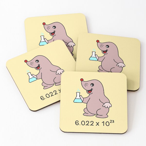 Item preview, Cute Mole Scientist. Avogadro's Number Pun.  designed and sold by TashaVector.