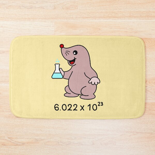 Item preview, Cute Mole Scientist. Avogadro's Number Pun.  designed and sold by TashaVector.