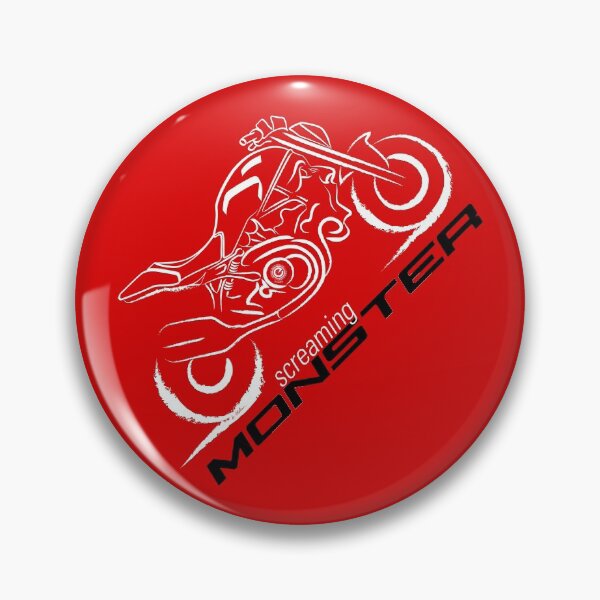 Item preview, Screaming Monster, Wheelie Chop Tail Custom Bike, on RED - Real Biker designed and sold by etoide.