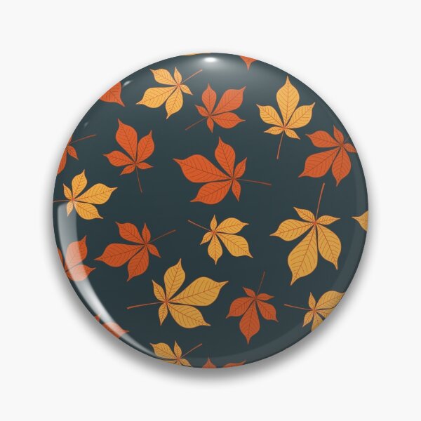 Item preview, Yellow and orange chestnut leaves pattern designed and sold by NeteDesign.