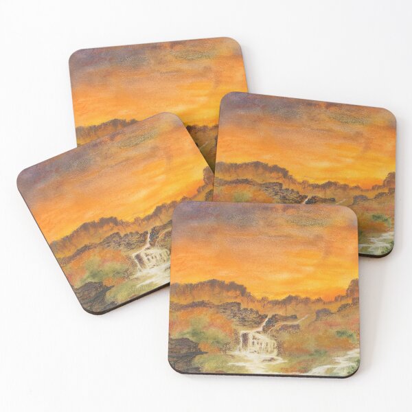 Item preview, A Sunset Waterfall designed and sold by Scott and Mary Schneider art_photography.