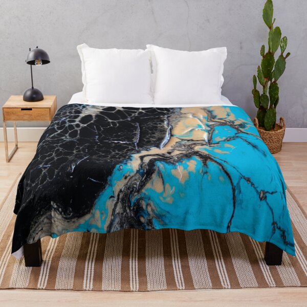 Item preview, Blue Black Marble Art. designed and sold by BEyourself be.