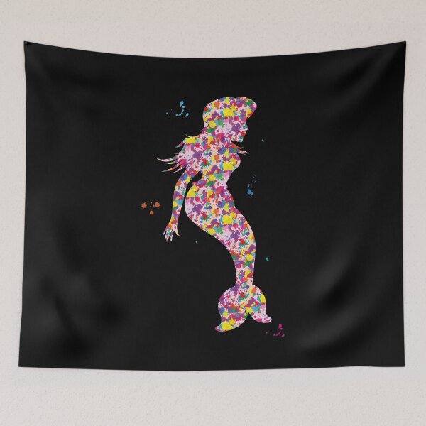 Item preview, Splattered Paint Mermaid designed and sold by TokkiJess.
