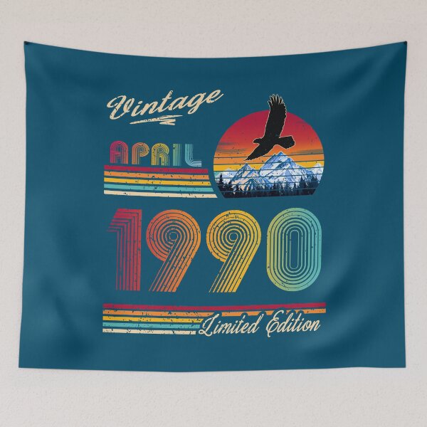 Item preview, Vintage April 1990 Birthday designed and sold by GreenSplash.