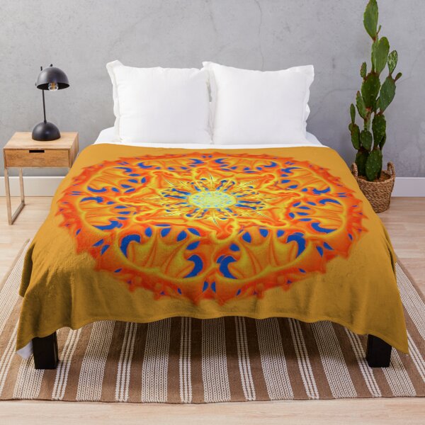 Item preview, Bee Bloom round 1 Sunrise nature flower pattern designed and sold by bryansteward.