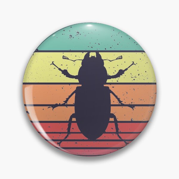 Item preview, Metallic Dung Beetle Vintage Sunset Retro designed and sold by faudeltn.