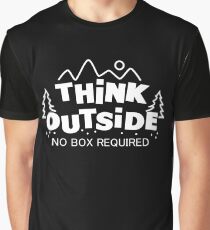 Think Outside, No Box Required Graphic T-Shirt