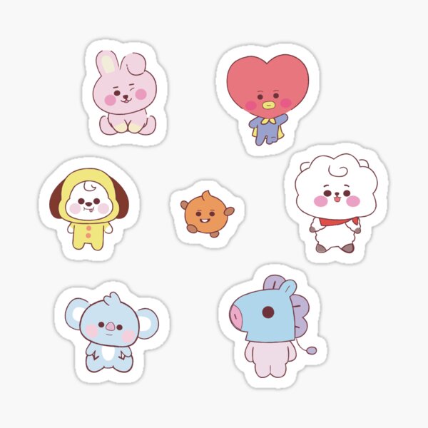 Bt21 Kooky Stickers | Redbubble