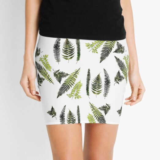 Fronds of ferns Mini Skirt