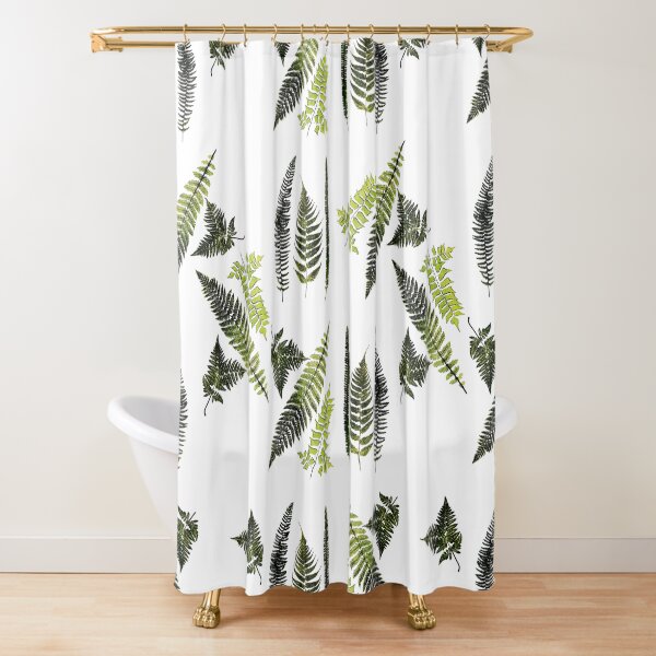 Fronds of ferns Shower Curtain