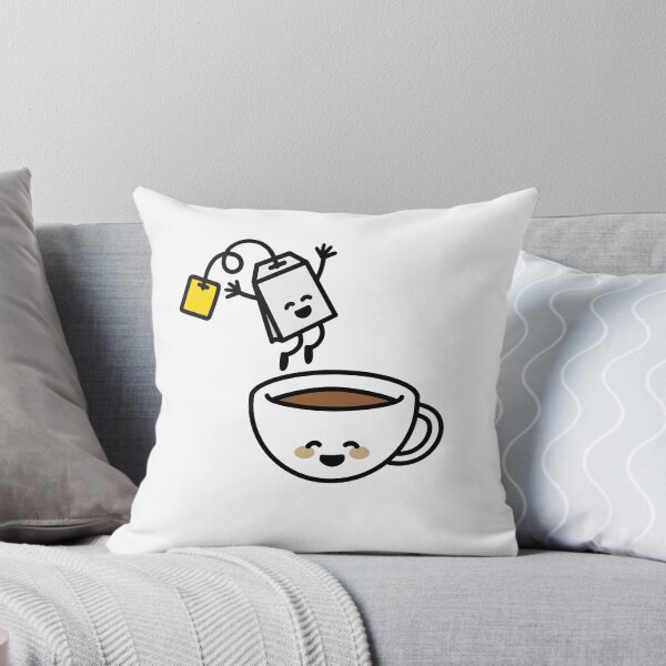 Item preview, Funny tea bag teacup happy Tea lover Tea drinker designed and sold by LaundryFactory.