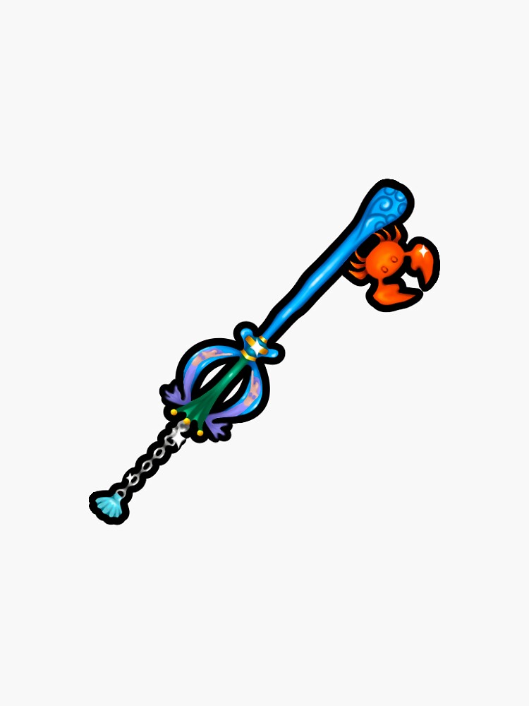 "KH Crab Claw Keyblade" Sticker for Sale by DigiDemii Redbubble