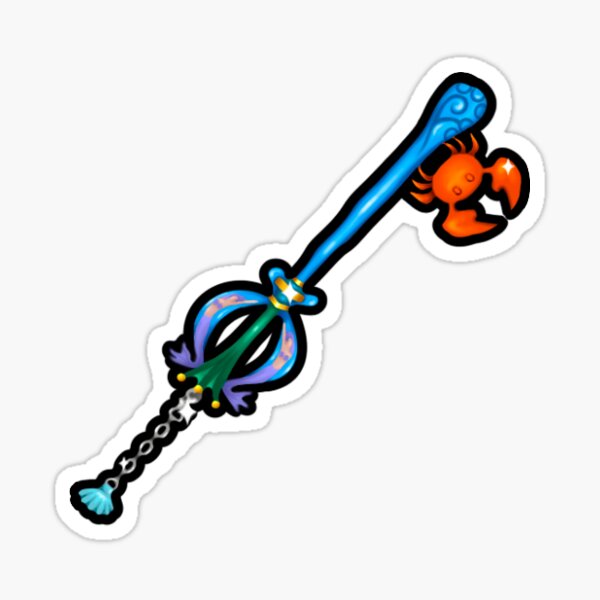 "KH Crab Claw Keyblade" Sticker for Sale by DigiDemii Redbubble