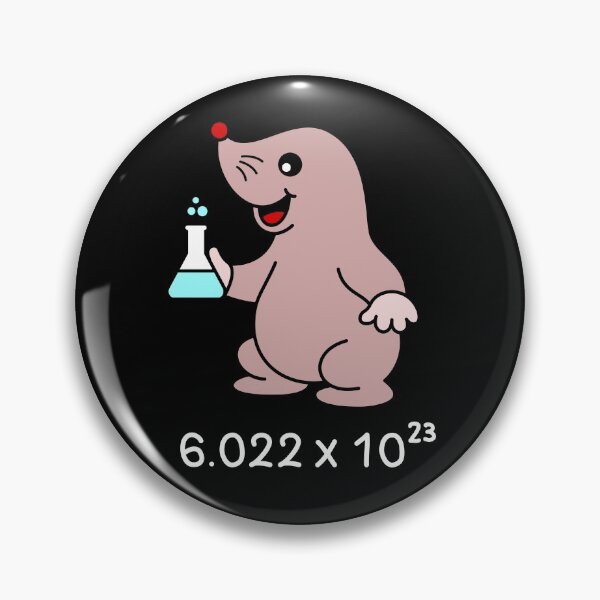 Item preview, Cute Mole Chemist. Avogadro's Number Pun.  designed and sold by TashaVector.