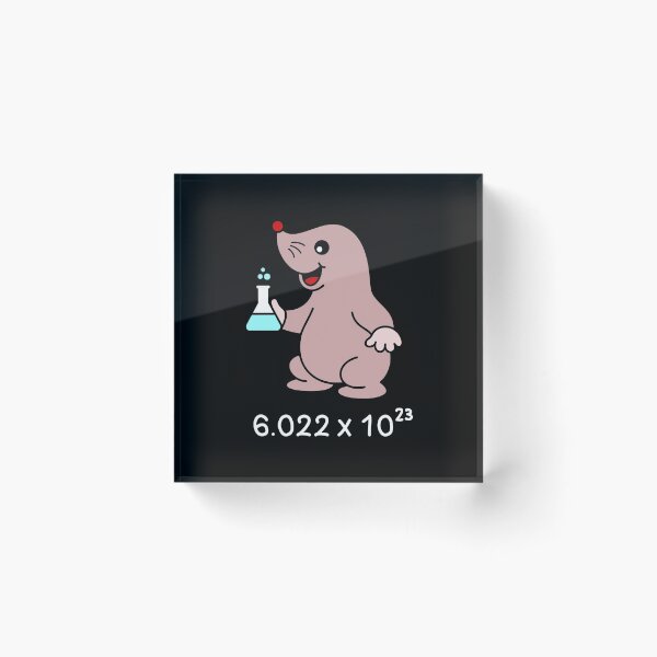 Item preview, Cute Mole Chemist. Avogadro's Number Pun.  designed and sold by TashaVector.
