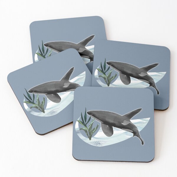 Item preview, Watercolor Orca Killer Whale Illustration - deep sea life designed and sold by Caroline Laursen.