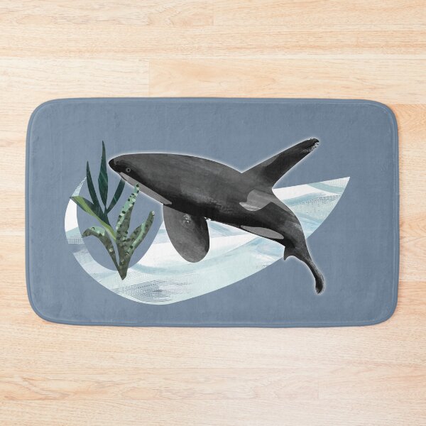 Item preview, Watercolor Orca Killer Whale Illustration - deep sea life designed and sold by Caroline Laursen.