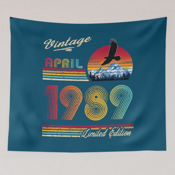 Item preview, Vintage April 1989 Birthday designed and sold by GreenSplash.