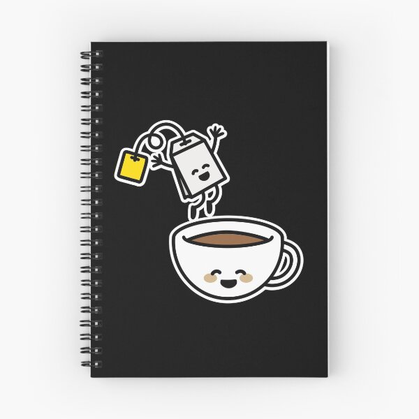 Item preview, Funny tea bag jumping in teacup happy Kawaii cute designed and sold by LaundryFactory.