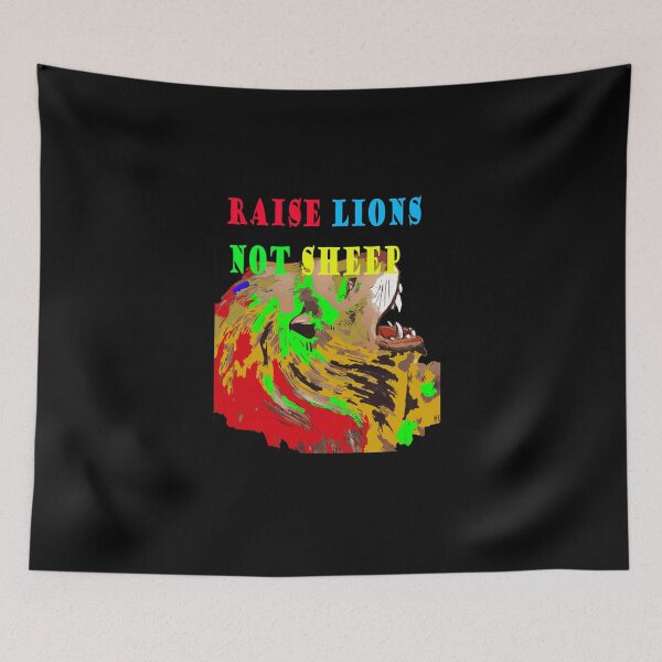 Item preview, Raise Lions Not Sheep - I’m Raising My Children To Be Lions Not Sheep - Funny Children Gift Idea designed and sold by Viktor Kabbach.