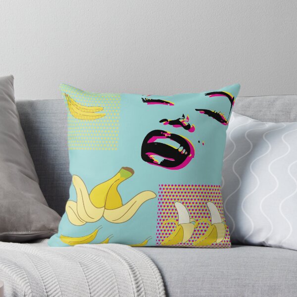 Item preview, Pillows & Totes  Andy Warhol's Pop Art Fusion: Marilyn Monroe Meets the Playful Banana designed and sold by ZIKI VI.